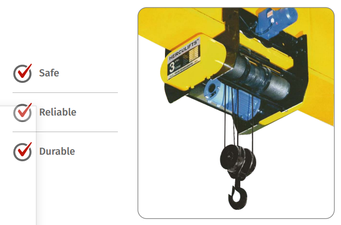 HERCULIFTS WIRE ROPE ELECTRIC HOIST